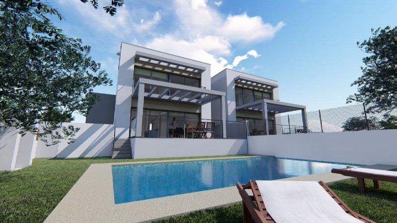 Vooraanzicht Nieuwbouw Villa Te koop in Moraira in Spanje, gelegen aan de Costa Blanca-Noord