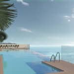 Zwembad met zeezicht in Nieuwbouw Project in Estepona in Spanje, gelegen aan de Costa del Sol-West