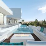 Terras met verzicht van Nieuwbouw Villa Te koop in Mijas in Spanje, gelegen aan de Costa del Sol-Centro