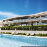 Zwembad en gebouw met Nieuwbouw Appartementen Te koop in La Quinta in Spanje, gelegen aan de Costa del Sol-West
