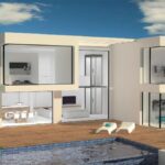 Vooraanzicht luxe Nieuwbouw Villa Te koop in Benissa in Spanje, gelegen aan de Costa Blanca-Noord