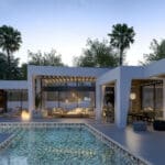 Zwembad van Nieuwbouw villa in Nueva Andalucia in Spanje, gelegen aan de Costa del Sol-West