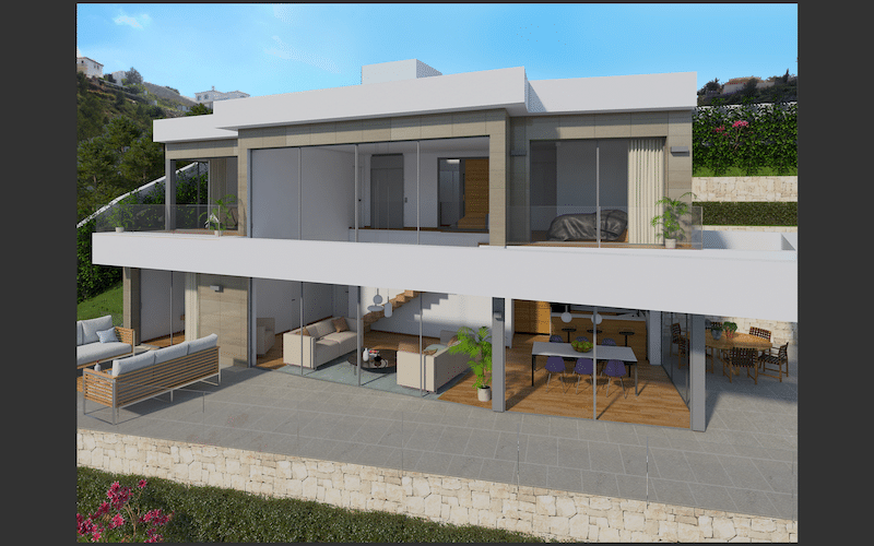 Nieuwbouw Villa Te koop in Denia in Spanje, gelegen aan de Costa Blanca-Noord