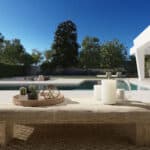 Zwembad van Nieuwbouw Villa Te koop in Nueva Andalucia in Spanje, gelegen aan de Costa del Sol-West