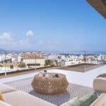 Zeezicht vanaf terras Nieuwbouw Appartement Te koop in Estepona in Spanje, gelegen aan de Costa del Sol-West