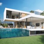 Vooraanzicht Nieuwbouw Villa Te koop in Estepona in Spanje, gelegen aan de Costa del Sol-West
