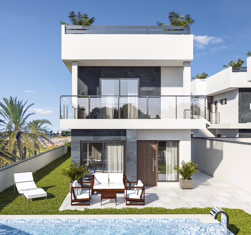 Nieuwbouw Villa Te koop in Los Alcazares in Spanje, gelegen aan de Costa Cálida