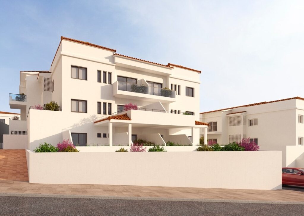 Vooraanzicht van nieuwbouw appartementen in Fuengirola in Spanje, gelegen aan de  Costa del Sol-Centro
