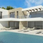 Zwembad met Nieuwbouw Villa Te koop in Moraira in Spanje, gelegen aan de Costa Blanca-Noord
