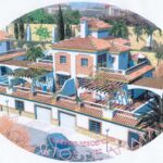Luchtfoto van nieuwbouw huis in Torrox in Spanje, gelegen aan de  Costa del Sol-Oost